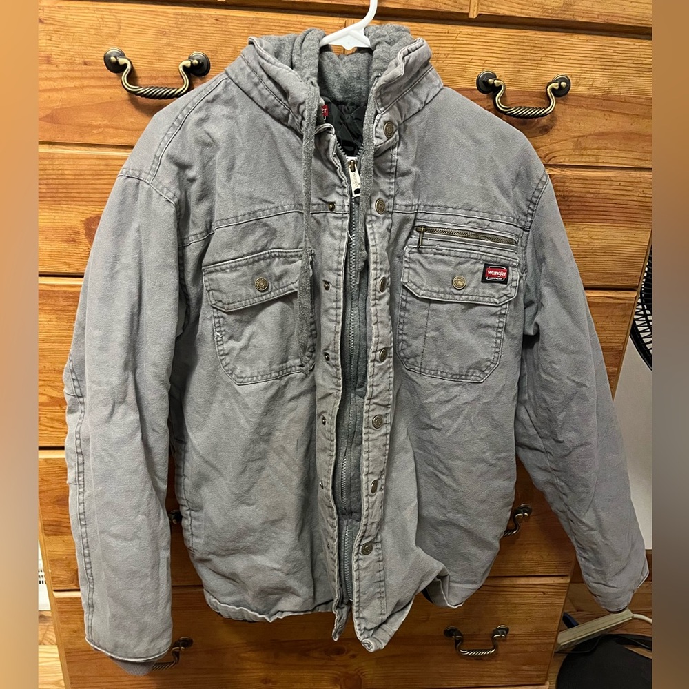 Wrangler Gray Military Field Jacket